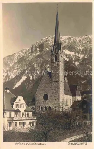 AK / Ansichtskarte Schaan  Liechtenstein FL Kirche Drei Schwestern