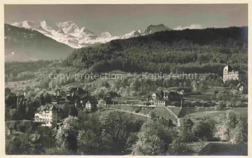 AK / Ansichtskarte SPIEZ Thunersee Niedersimmental BE Panorama Alpen