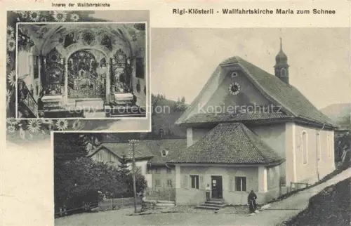 AK / Ansichtskarte RIGI-Kloesterli SZ Wallfahrtskirche Maria zum Schnee Inneres