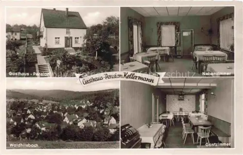 AK / Ansichtskarte Waldhilsbach Neckargemuend Heidelberg BW Gasthaus Pension Kellermann Zimmer Stadtpanorama
