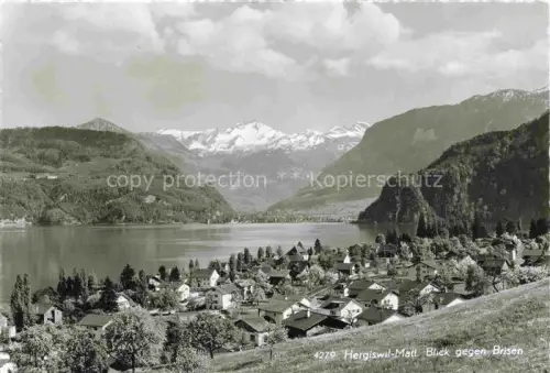 AK / Ansichtskarte Matt Hergiswil NW Panorama Blick gegen Brisen Urner Alpen