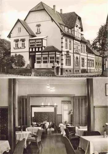 AK / Ansichtskarte Ruehle Oberweser Gasthaus Pension Zum weissen Ross Restaurant