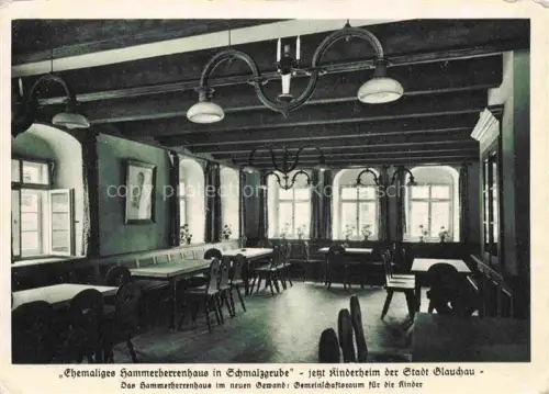 AK / Ansichtskarte Schmalzgrube Joehstadt Erzgebirgskreis Sachsen Ehemaliges Hammerherrenhaus jetzt Kinderheim Heimatschutzpostkarte Landesverein Saechsischer Heimatschutz Dresden No. 1