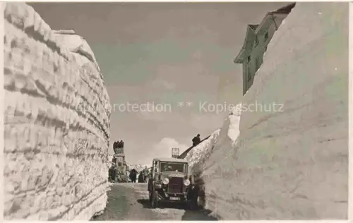 AK / Ansichtskarte San Gottardo St Gotthard TI Hotel Monte Prosa Eroeffnung der Strasse im Fruehling