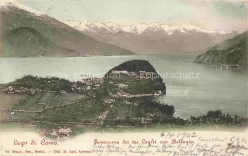 AK / Ansichtskarte Bellaggio Bellagio Lago di Como IT Panorama deitre Laghi