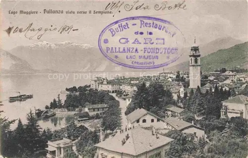 AK / Ansichtskarte Pallanza Lago Maggiore Piemonte IT vista verso il Sempione