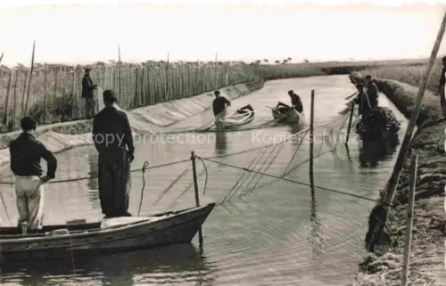 AK / Ansichtskarte VALENCIA  Valenciana ES Albufera Peche dans le Canal
