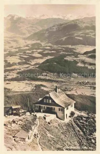 AK / Ansichtskarte Gruttenhuette 1593m Wildermieming Innsbruck Tirol AT Panorama