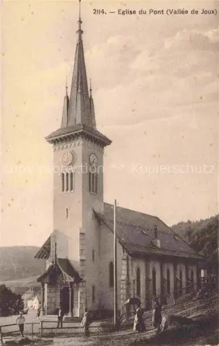AK / Ansichtskarte Le Pont La Vallee VD Eglise