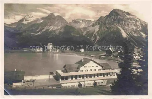AK / Ansichtskarte AROSA GR Bahnhof und Obersee
