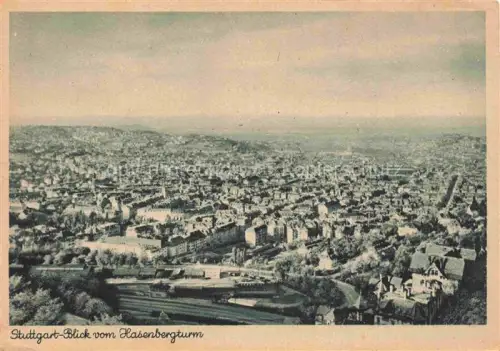 AK / Ansichtskarte STUTTGART  CITY Stadtpanorama Blick vom Haxenbergturm