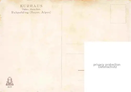 AK / Ansichtskarte Ruhpolding Bayern Kurhaus
