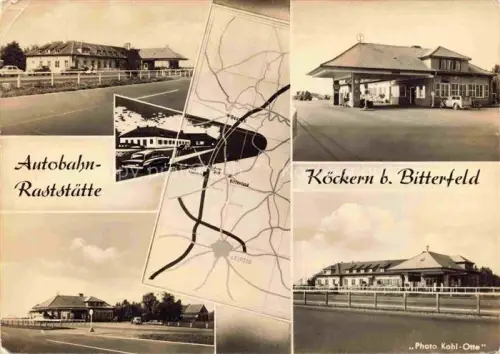 AK / Ansichtskarte Koeckern Bitterfeld-Wolfen Sachsen-Anhalt Autobahn-Raststaette