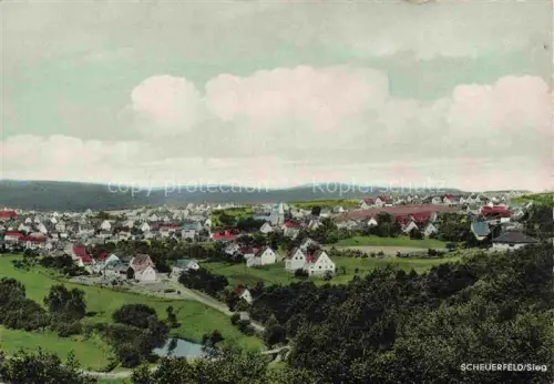 AK / Ansichtskarte Scheuerfeld Sieg Altenkirchen Westerwald Rheinland-Pfalz Panorama