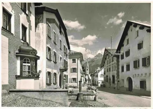 AK / Ansichtskarte S-chanf GR Dorfpartie