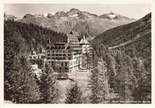 AK / Ansichtskarte St Moritz  SANKT MORITZ GR Hotel Suvrettahaus