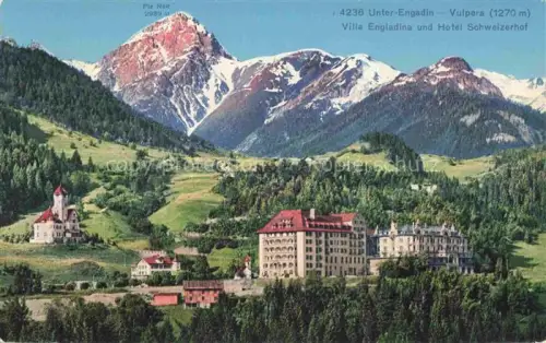 AK / Ansichtskarte Unterengadin GR Vulpera Villa Engiadina und Hotel Schweizerhof Piz Nair
