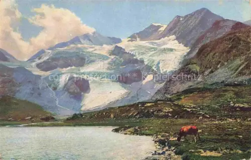 AK / Ansichtskarte Piz Cambrena 3604m La Roesa GR Berninapass Lago Blanco