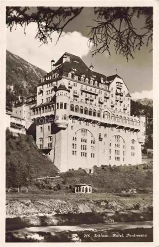 AK / Ansichtskarte Pontresina Maloja GR Schloss Hotel