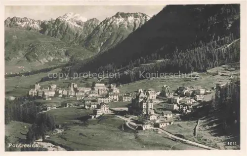 AK / Ansichtskarte Pontresina Maloja GR Panorama