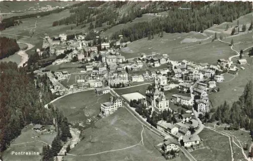 AK / Ansichtskarte Pontresina Maloja GR Fliegeraufnahme