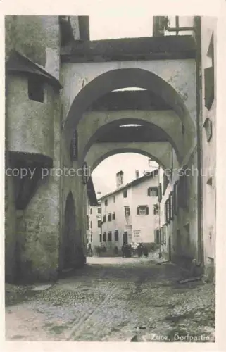 AK / Ansichtskarte Zuoz Maloja GR Dorfpartie