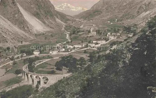 AK / Ansichtskarte Berninabahn Pontresina Eisenbahn GR Panorama Viadukt