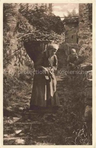 AK / Ansichtskarte Gandria Lago di Lugano TI Tessinerinnen bei der Arbeit
