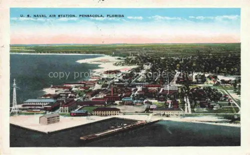 AK / Ansichtskarte Pensacola Florida USA US Naval Air Station Fliegeraufnahme