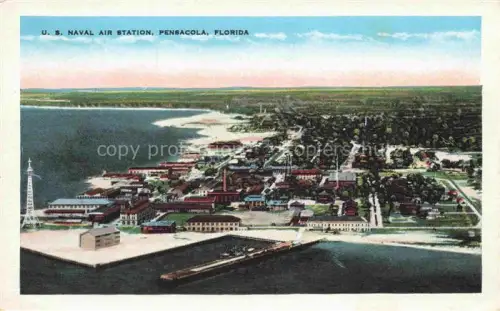 AK / Ansichtskarte Pensacola Florida USA US Naval Air Station Fliegeraufnahme