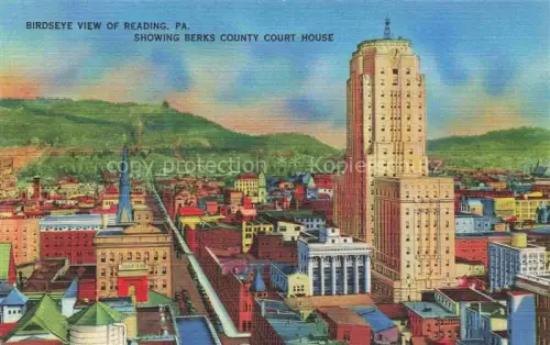 AK / Ansichtskarte Reading Pennsylvania USA Showing Berks County Court House