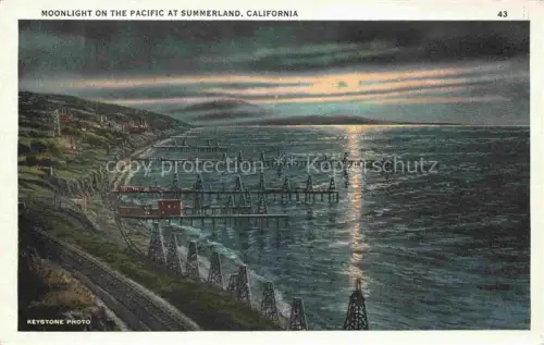 AK / Ansichtskarte Summerland California USA Moonlight on the Pacific Fliegeraufnahme