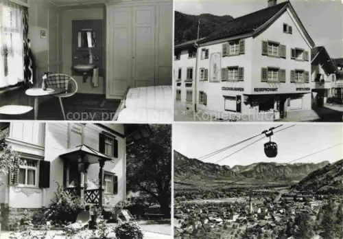 AK / Ansichtskarte Bad Ragaz Ragatz SG Chalet Elisabeth und Haus Sarganserstrasse Luftseilbahn