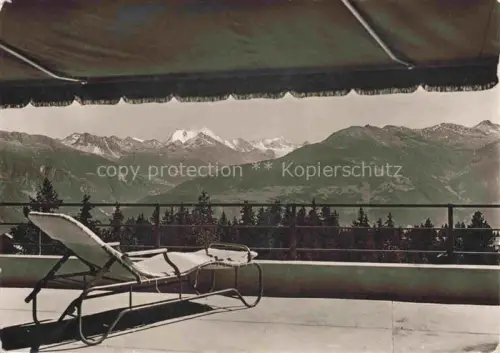 AK / Ansichtskarte Montana-Vermala Randogne VS Sanatorium Bella Lui Terrasse