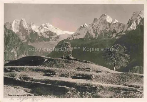 AK / Ansichtskarte Bondascagruppe Bergell Soglio GR Panorama