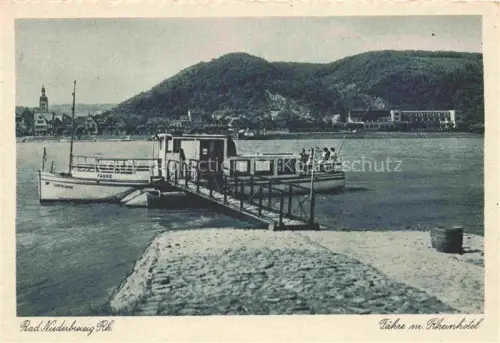 AK / Ansichtskarte Bad Niederbreisig Bad Breisig Ahrweiler Rheinland-Pfalz Faehre am Rheinhotel