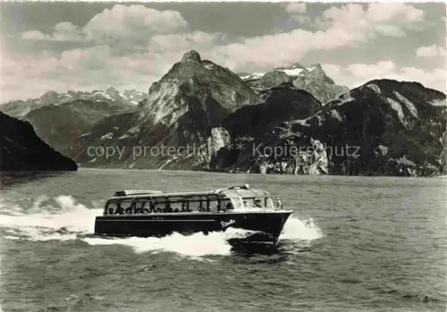 AK / Ansichtskarte Uri-Rothstock Uri-Rotstock 2932m UR Express Verkehrsboot Libelle auf dem Vierwaldstaettersee