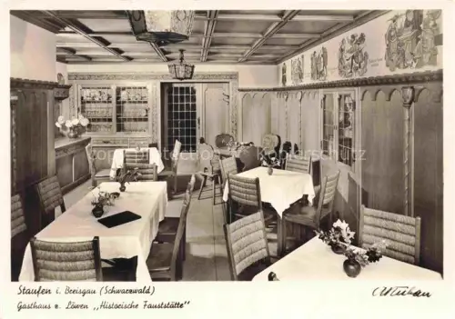 AK / Ansichtskarte Staufen  Breisgau Gasthaus zum Loewen Historische Fauststaette