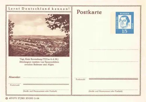 AK / Ansichtskarte Vogt Ravensburg BW Panorama