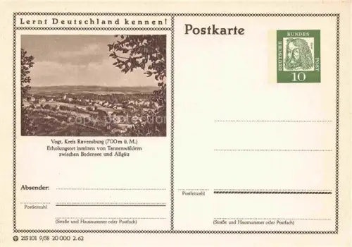 AK / Ansichtskarte Vogt Ravensburg BW Panorama