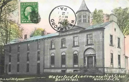 AK / Ansichtskarte Waterford Pennsylvania USA Waterford Academy now High School