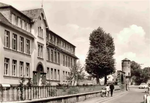 AK / Ansichtskarte Kirchhain Bz KAssEL Hessen Altersheim mit Hexenturm