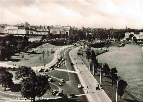 AK / Ansichtskarte HAMBURG  CITY Panorama Lombardsbruecken und Binnenalster