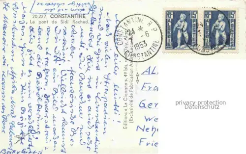 AK / Ansichtskarte CONSTANTINE Algerie Le pont de Sidi Rached 