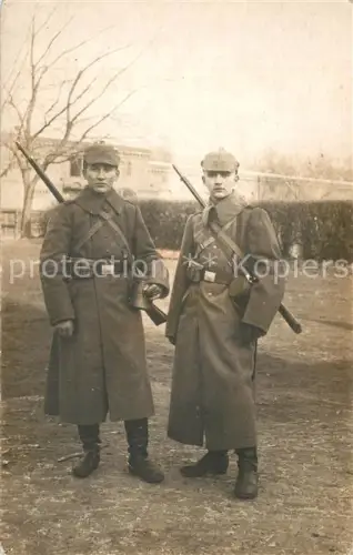 AK / Ansichtskarte WK1 Militaria Deutschland Foto Soldaten Gewehre 