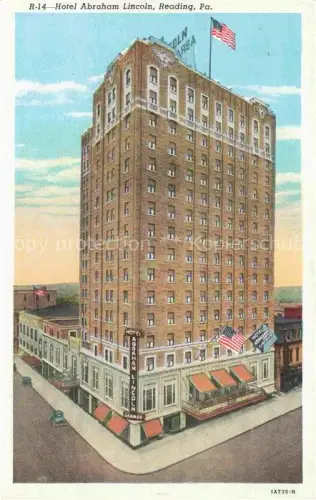 AK / Ansichtskarte Reading Pennsylvania USA Hotel Abraham Lincoln
