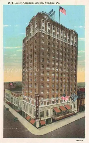 AK / Ansichtskarte Reading Pennsylvania USA Hotel Abraham Lincoln