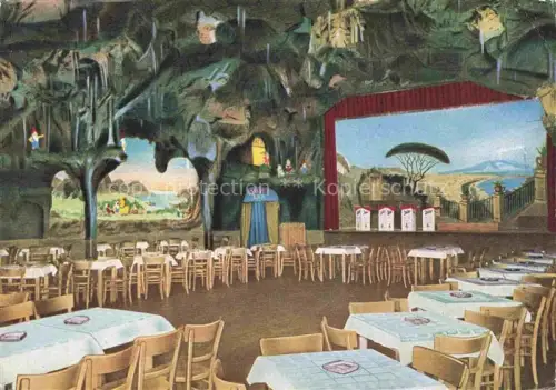 AK / Ansichtskarte Fischbach Nahe Birkenfeld Rheinland-Pfalz Blaue Grotte Festsaal Vergnuegungsparadies an der Nahe Kuenstlerkarte