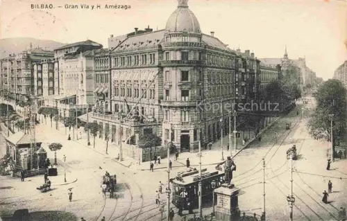 AK / Ansichtskarte BILBAO ES Gran Via y H Amezaga