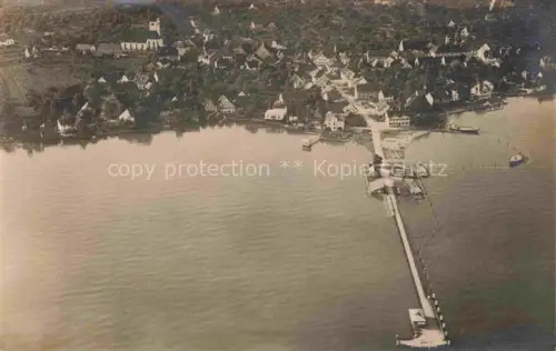 AK / Ansichtskarte Immenstaad Bodensee BW Hochwasser Fliegeraufnahme